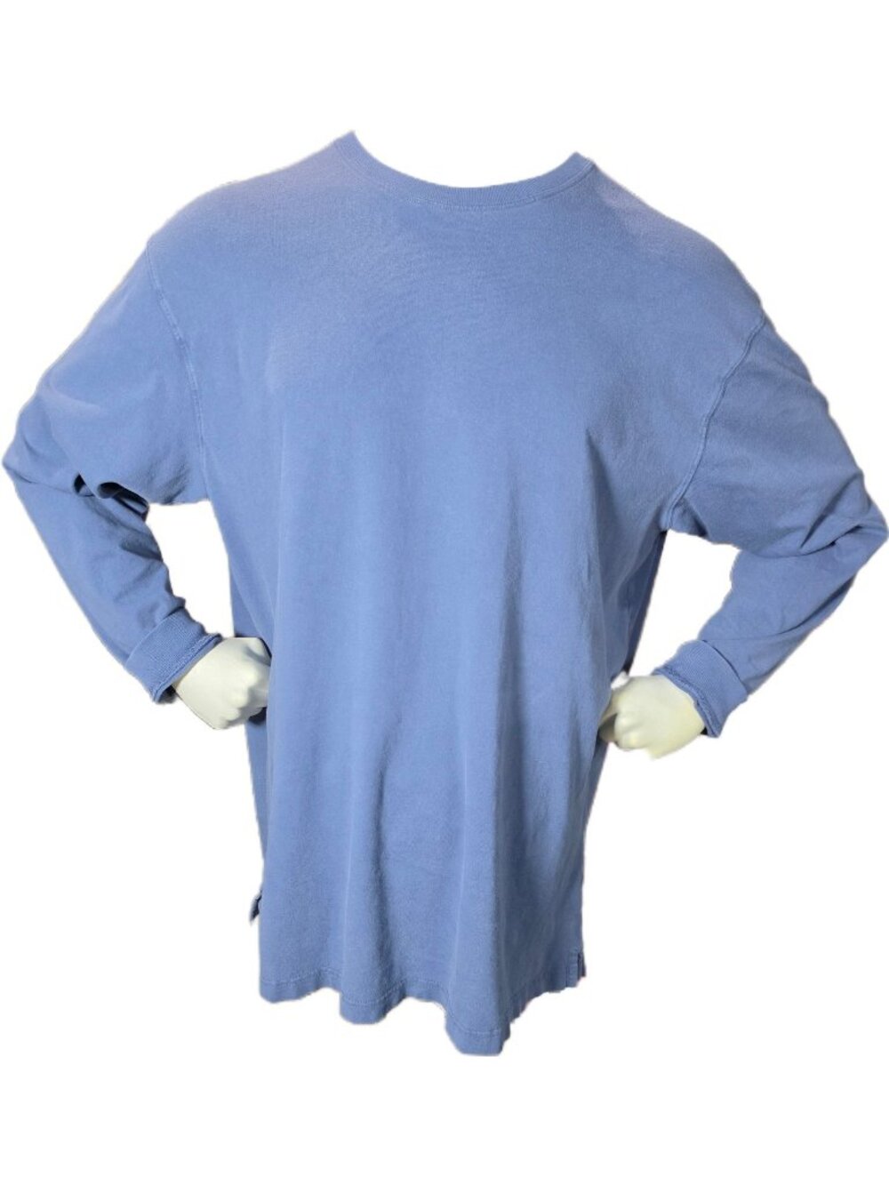 Duluth Trading Co Longtail T Shirt Mens XL Steel Blue Gray Heavyweight Long Sl